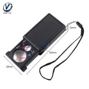 30×/60× Pocket Loupe with LED and UV Light
